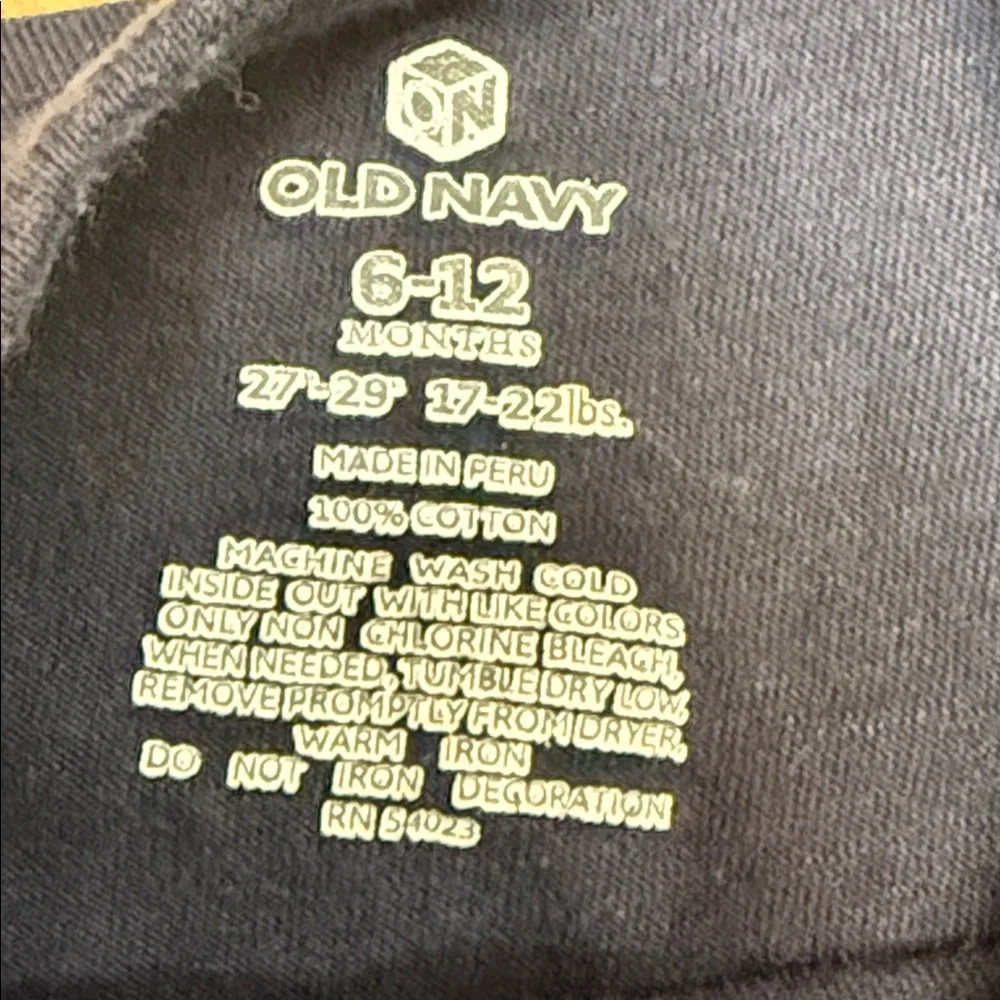 Old Navy 6-12 Months Navy The Ladies Love Me Graphic Short Sleeve Tee